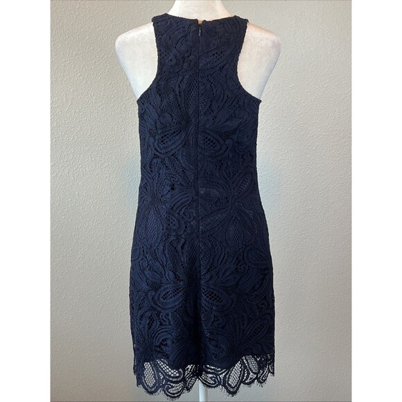 Aritzia Babaton Sleeveless Lace Dress Blue Size 2 - Picture 3 of 9